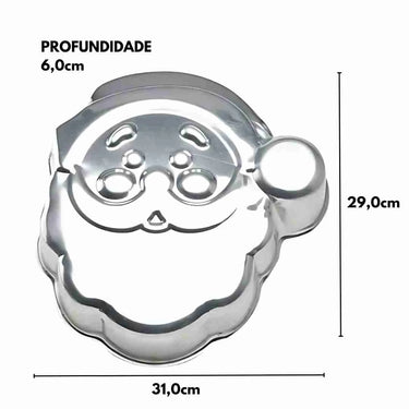 Forma de Bolo Papai Noel (32cm) - Caparroz